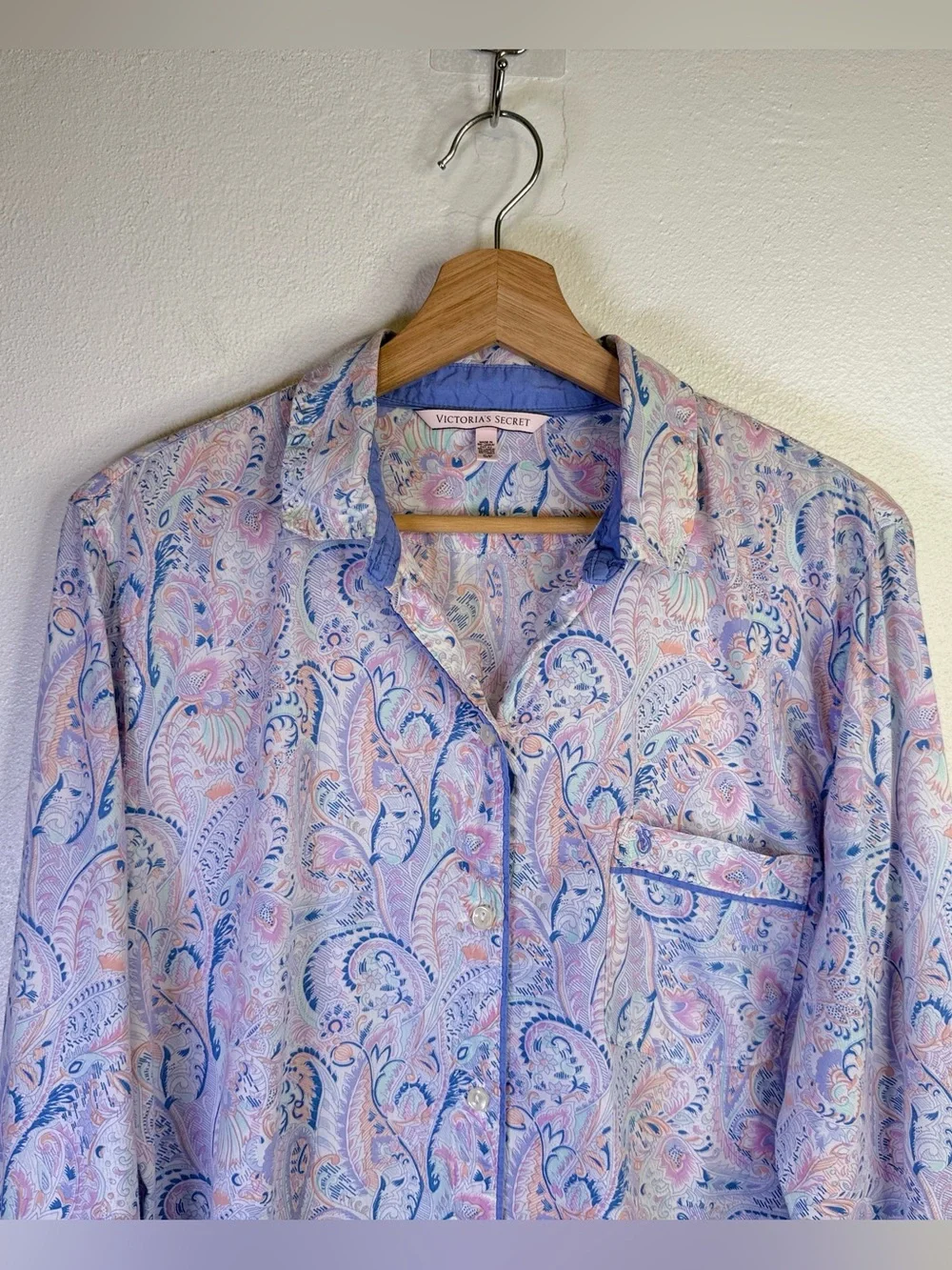 Victoria's Secret VS Mayfair Pastel Paisley Y2K Women's Pajama Set Size Small